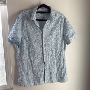 Perry Ellis Blue Casual Button Down Shirt